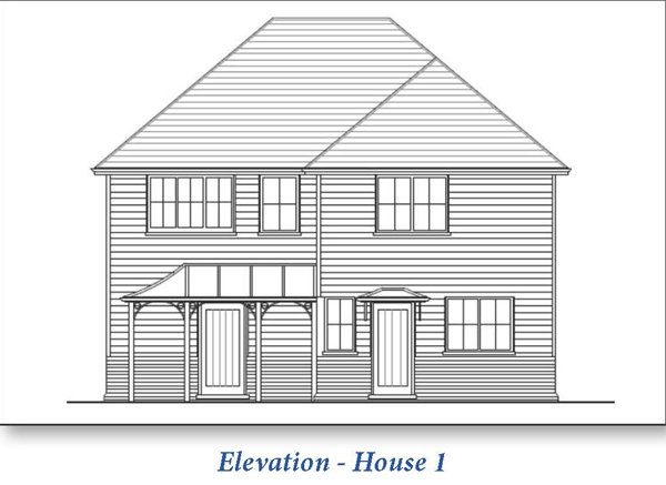 Lot: 85 - LAND WITH PLANNING FOR TWO NEW DWELLINGS IN WEALDEN TOWN -